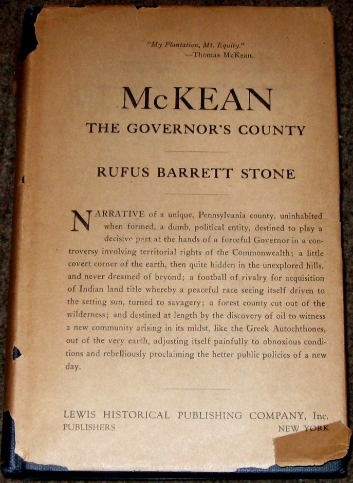 1926 McKean: The Governor's County