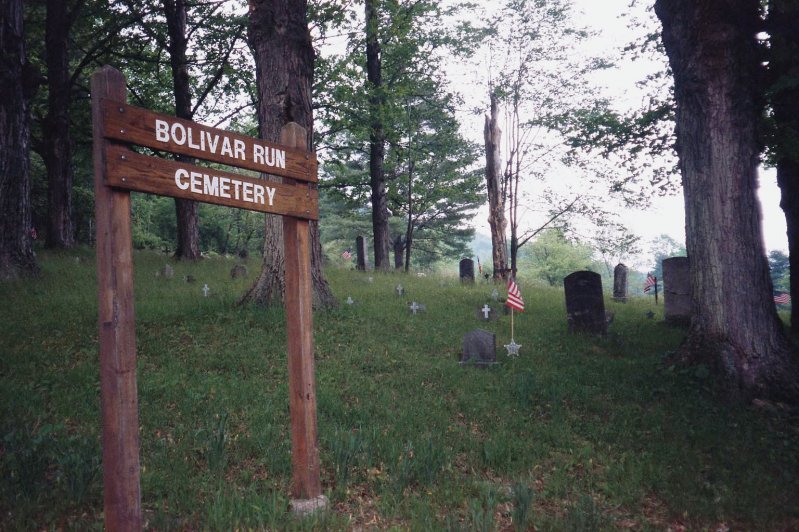 Bolivar Run Cemetery, donated by Dave Rathfon