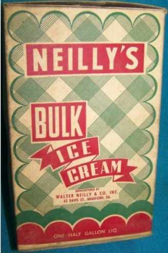 Neilly's Bulk Ice Cream carton - Bradford