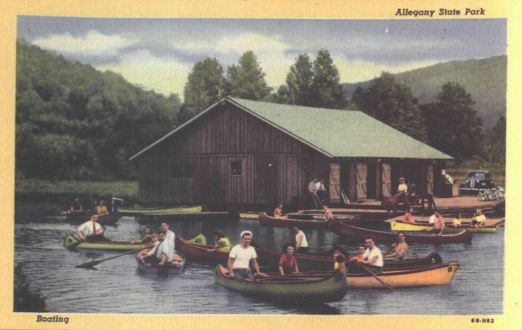 Allegany State Park Boat House -donated by Dave Rathfon