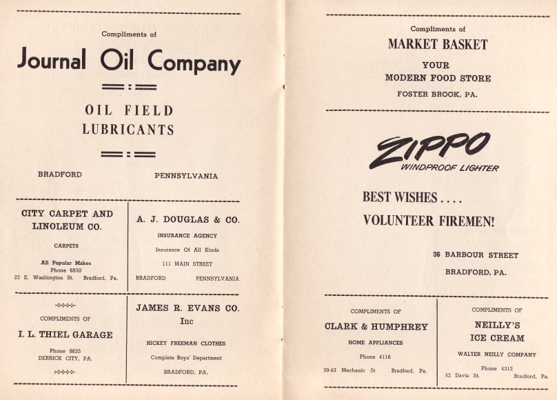 Journal Oil, James R. Evans, Zippo, Neilly's, Market Basket