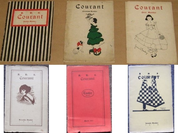 BHS COURANT Student Literary Magazines 1914-1916