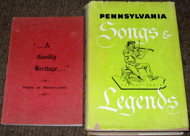 poems of pennsylvania '68, pa songs & legends '49