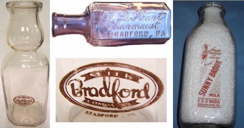 Bradford Milk Company / WD Hart Pharmacist / Sunny Brook Milk -ES O'Mara