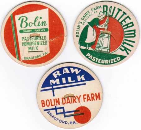 3 Bolin Dairy Farms caps