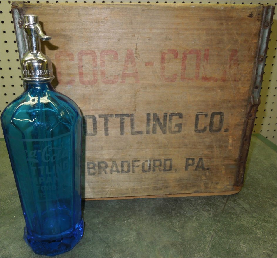 Coca-Cola Bottling Co. - Seltzer Bottle & Crate