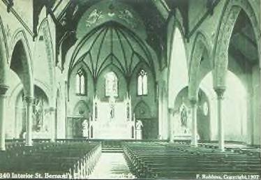 Interior of St. Bernards, don./D. Rathfon