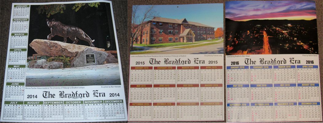 '14 UPB Panther Statue / '15 UPB Residence Hall / '16 Aerial View Over Main St