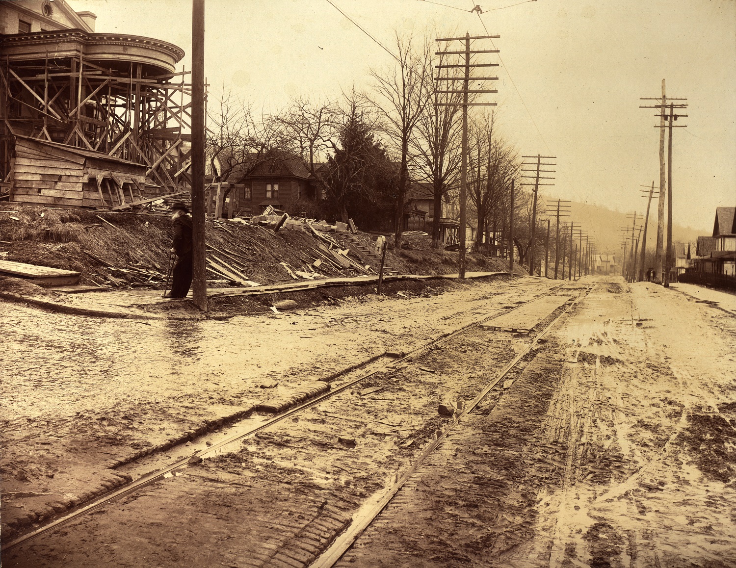 Jackson Ave at corner of Petrolia Ave - Dresser Mansion