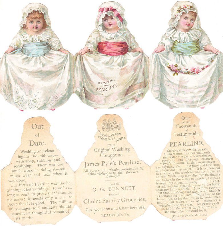 Pearline Ad Card - GG Bennett of Bradford
