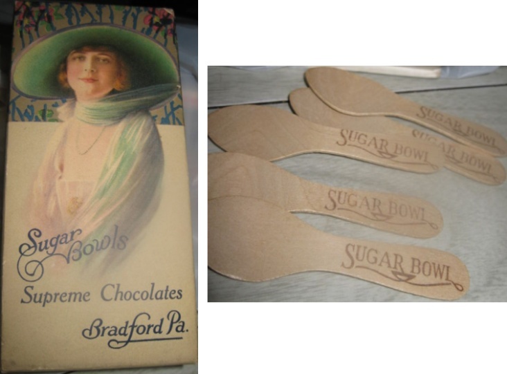 Sugar Bowls Candy Box & Sample Spoons