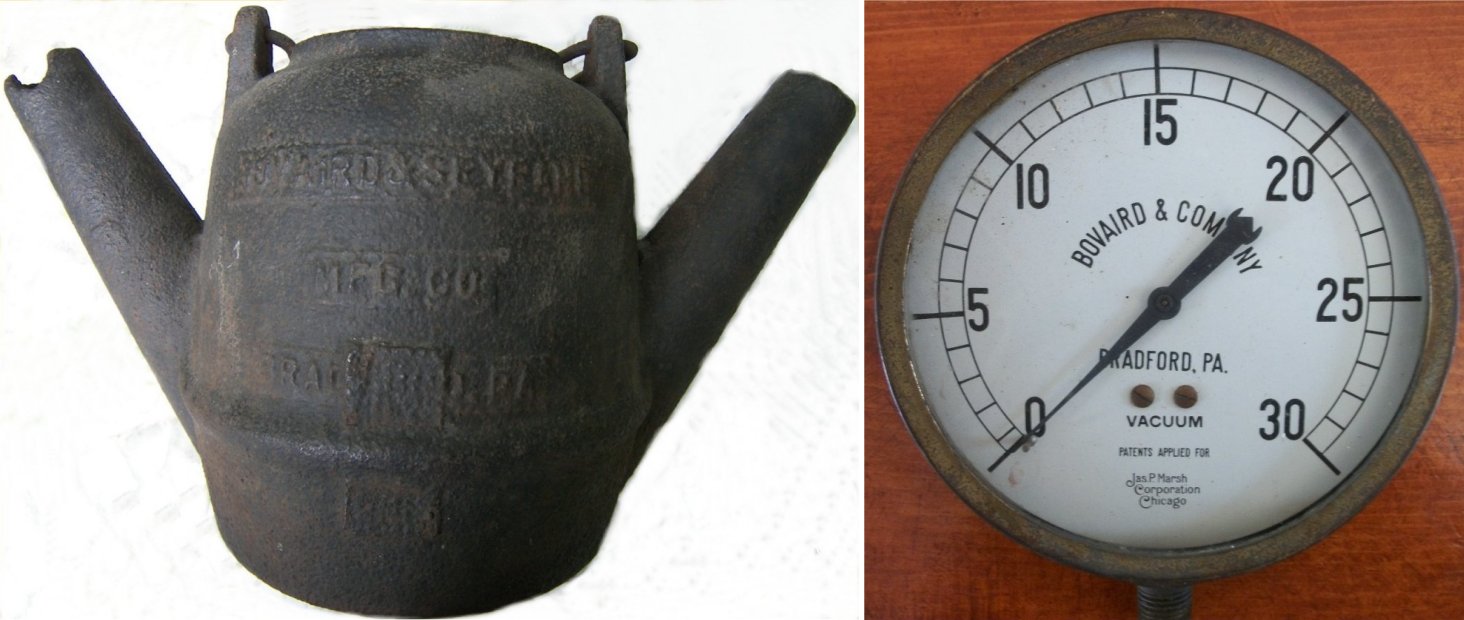 Bovaird & Seyfanf Yellow Dog / Bovaird & Co Vacuum Gauge