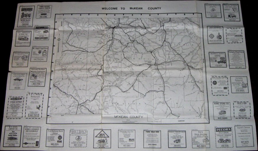 mckean county map 1975