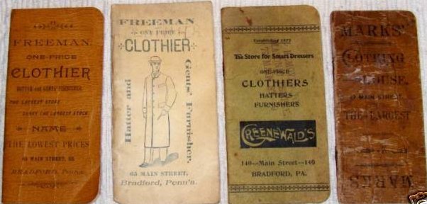 Ad booklets from 3 Bradford Stores -Freeman, Greenewald's, Marks'