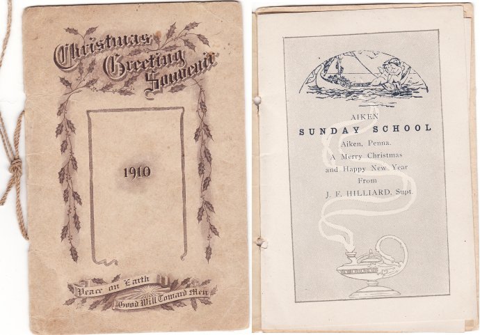 Aiken Sunday School Christmas Souvenir 1910