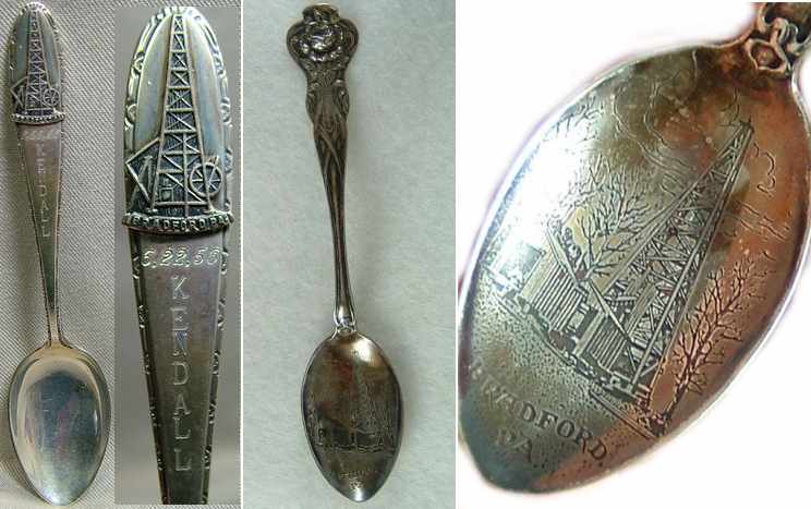 Kendall 1956 spoon / Bradford souvenir spoon