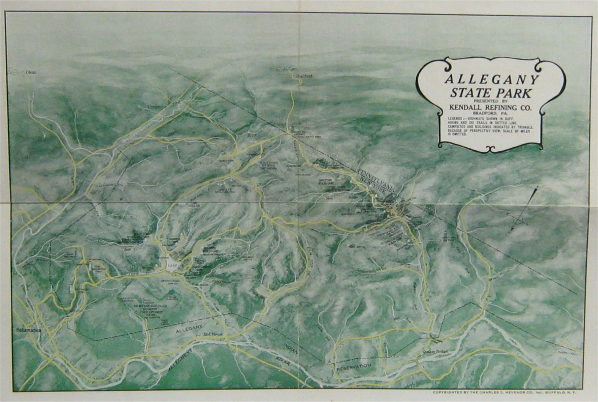 Allegany State Park Map from Kendall