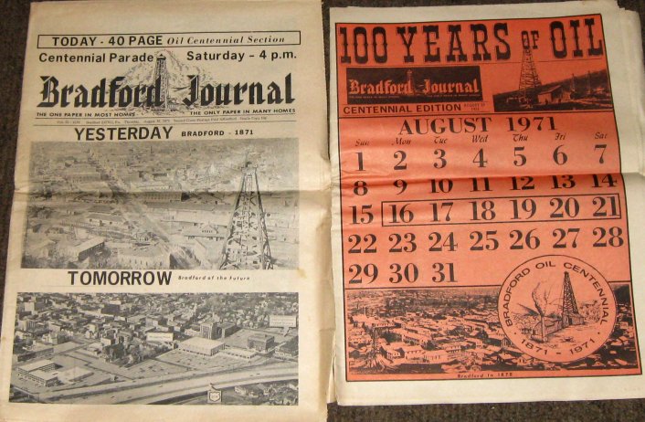 Bradford Journal 1971 -Oil Centennial edition