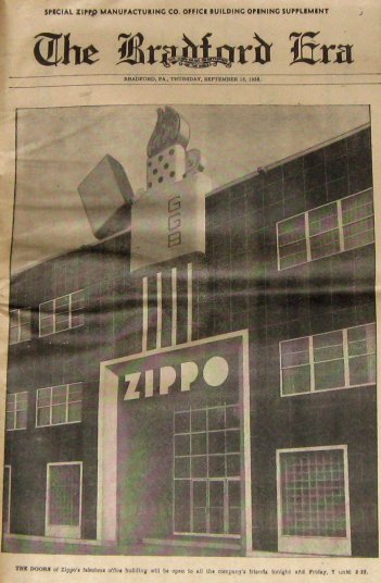 Bradford Era 1955 - Zippo Office Building Opens