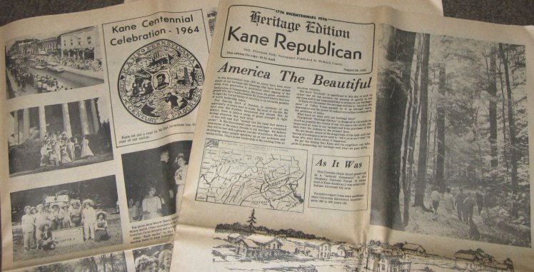 Kane Republican 1976 -bicentennial heritage edition