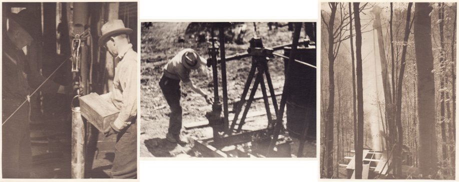 preparing & shooting an oil well