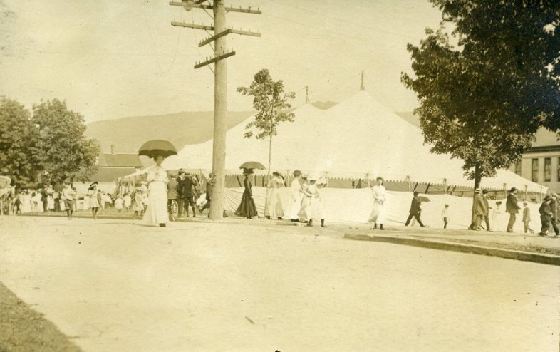 tents at the festivities