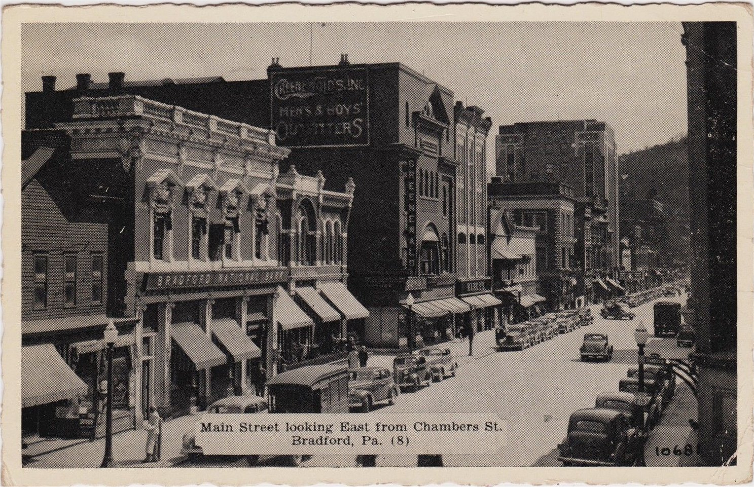 View of Main St looking toward Mt Raub