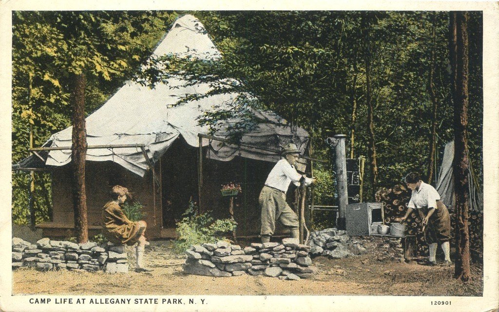 Allegany State Park camp scene