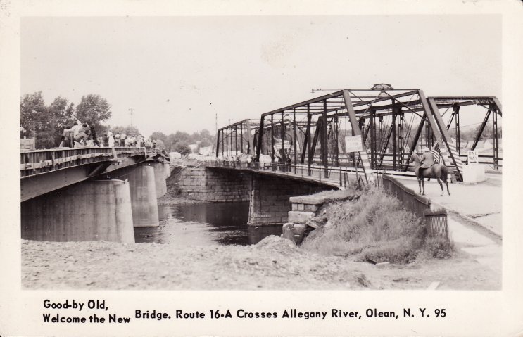 new Rt. 16 bridge crossing the Allegany