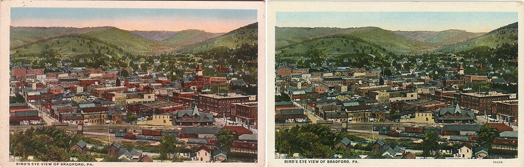 Bird's Eye View of Bradford 1915