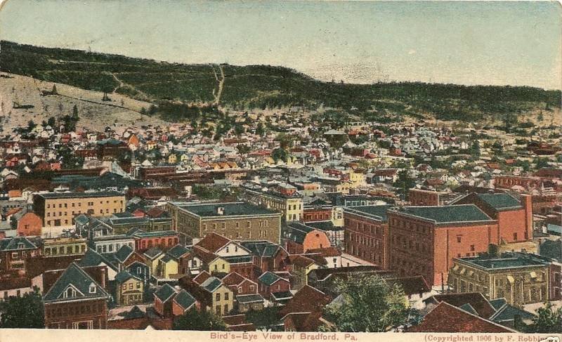 Bird's-eye view of Bradford circa 1906