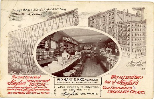 W.D. Hart & Bro. Pharmacy - Bradford / Huyler's Chocolates