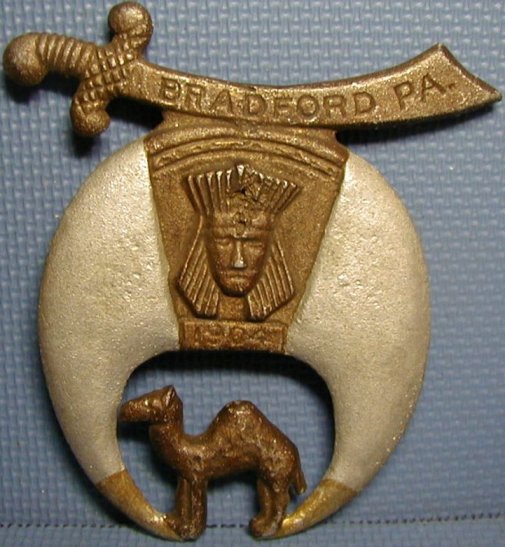 Masonic Shriner Pin by Caldwell & Co. of Bradford