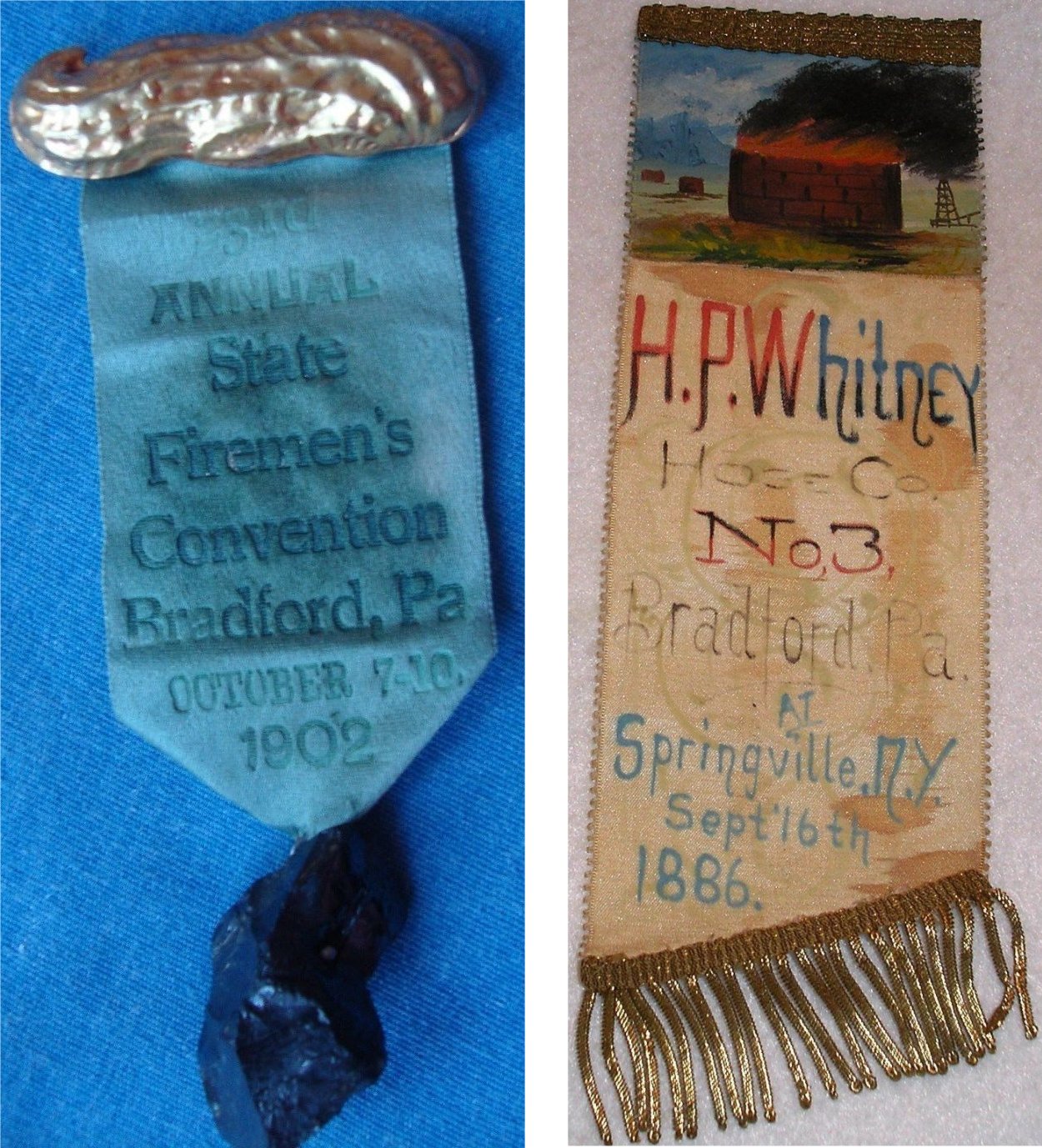 1902 PA Firemen's Convention / 1886 HP Whitney Hose Co