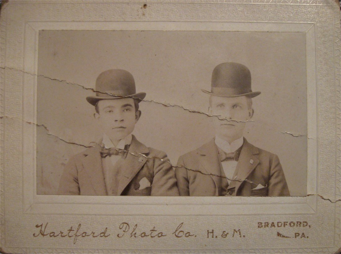 Hartford Photo Co - Bradford, PA - Rex & Fred 1897