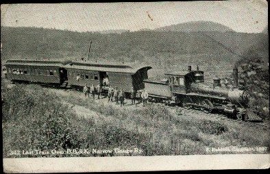 Last train over BB & K Narrow Gauge -don./D. Rathfon