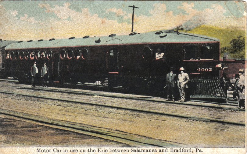 motor car on Erie Railway -don./D. Rathfon