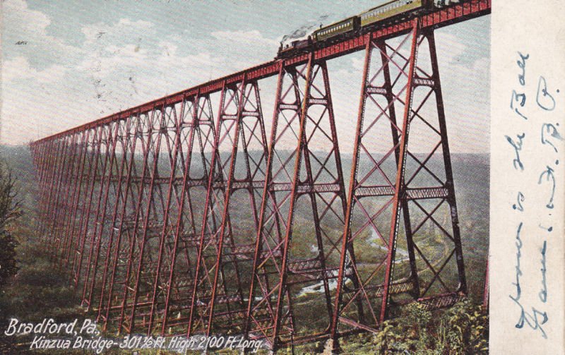 Kinzua Bridge 1907 : 301 1/2 ft High, 2100 ft Long