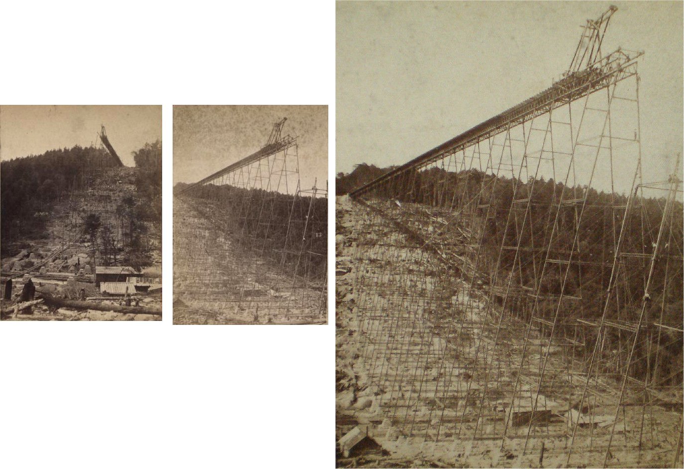 Kinzua Viaduct Under Construction