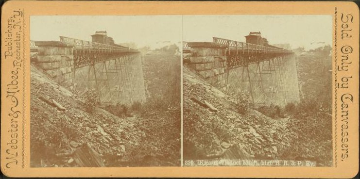 Kinzua Viaduct with B.R. & P. Train