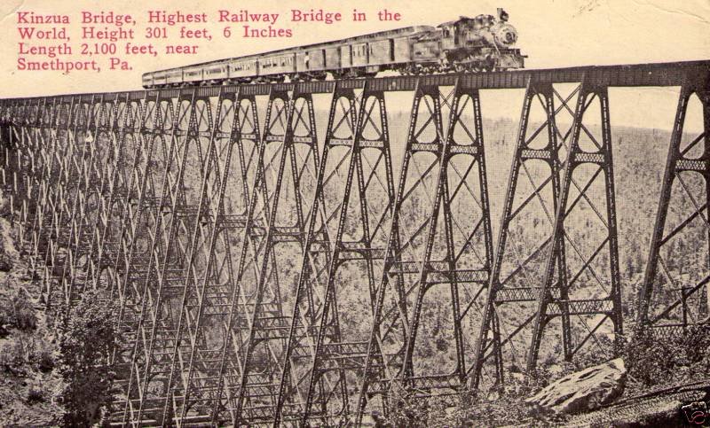 Kinzua Bridge with Train