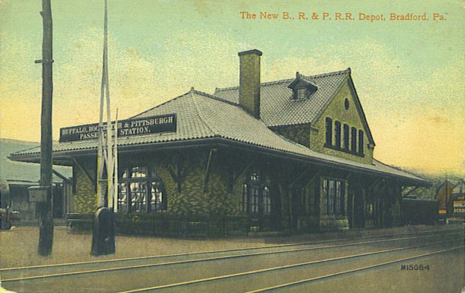 The New B. R. & P. Railroad Depot