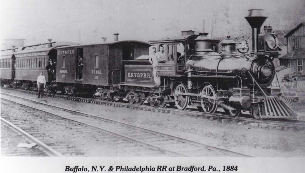 Buffalo, NY & Philadelphia Railroad at Bradford - 1884