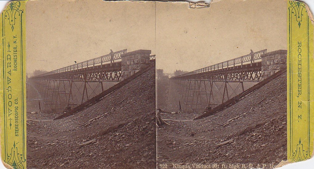 Kinzua Viaduct stereoscope