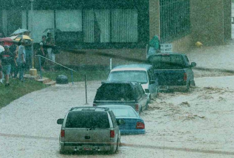 1999 Flood - Speer Front Parking Lot