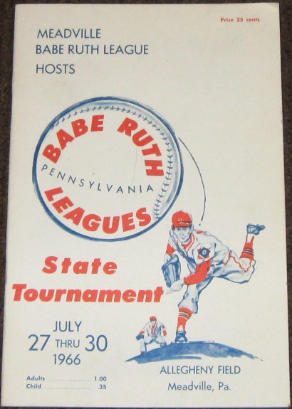 1966 Pennsylvania Babe Ruth Leagues Tournament - Meadville, PA