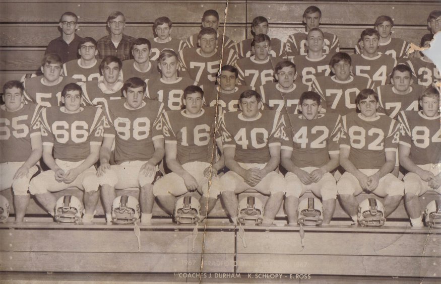 Bradford High School 1967-68 Football Team -don./D. Rathfon