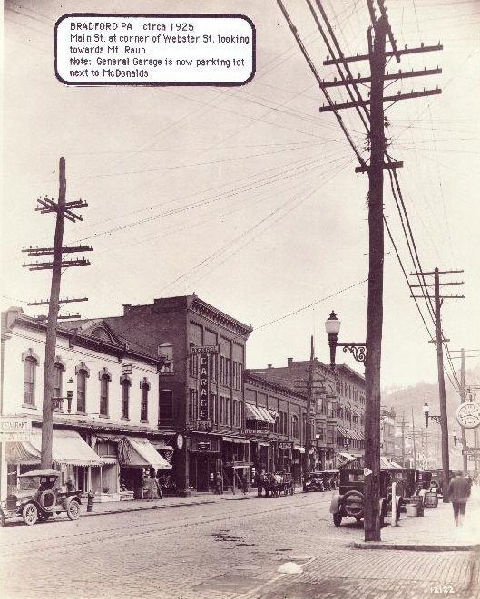 Main & Webster toward Mt Raub 1925, don./D. Rathfon