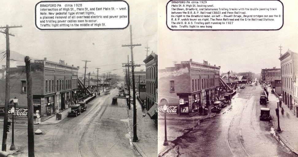 Compare Main & High St 1928/29 -don./D. Rathfon