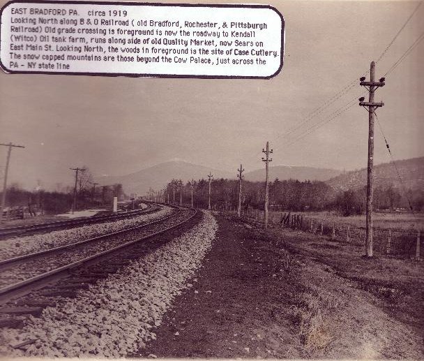 Looking North Along B & O Railroad 1919, don./D. Rathfon